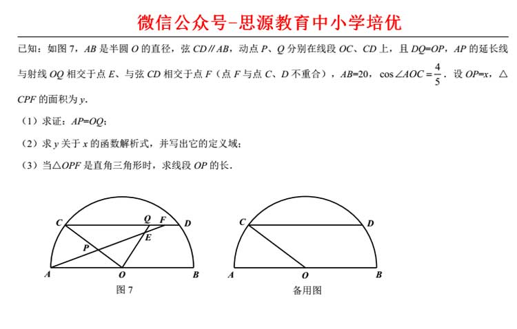 上海2015中考數(shù)學(xué)卷解析